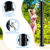 38L Solar Heated Shower Temperature Adjustable 2-Section Shower Garden Poolside