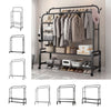 Heavy Duty Clothes Rail Home Shop Garment Hanging Display Stand Rack On Wheels