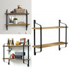 2 Tier Metal Wall Shelf Wall Mounted Diaplay Shelf Living Room Bedroom