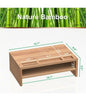 ❗Monitor Stand Bamboo with Storage Organizer 2 Tier PC Stand Laptop Riser
