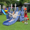 Kids Swing Slide Climber Basketball Hoop Set Toy Toddler Home Garden Playground