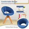 Modern 360° Swivel Accent Chair Ergonomic Leisure Armchair Padded Lounger Seat