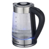 2000W 2L Blue LED Illuminated Electric Glass Kettle Jug Cordless Rapid Boil Jug