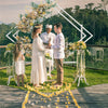 Large Wedding Arch Outdoor Garden Patio Pergola Bridal Party Backdrop Stand 2M