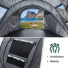 3-4 Man Pop up Camping Tent Hiking Outdoor Tent 2 window 2 door floor Waterproof
