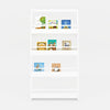 Kids Bookcase Wall-mounted Bookshelf Display Storage Rack With 4 Tier Shelves