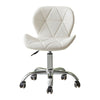 Faux Leather Computer Desk Office Chair Lift Swivel Small Adjustable Chrome Legs