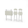 Folding Side Dining Table 2/4/6 Chairs Foldable Design Wood Grain Dinette Stools