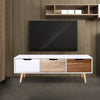 Wooden Entertainment TV Stand Cabinet 3 Drawers Sideboard Living Room Furniture