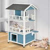 3-Tier Wooden Cat House Dog Puppy Pet Wooden Garden Den Shelter Outdoor Indoor
