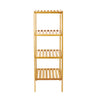 Bamboo 4 Tier Storage Shelving Unit Shoe Rack Bookshelf Freestanding Plant Stand