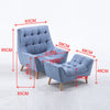 Retro/Vintage Tub Accent Chair Upholstered Padded Armchair Lounge Fabric Sofa UK
