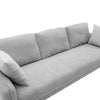 Large 3 Seater Linen Fabric Sofa Tub Armchair Cushiony Settee Couch Accent Chair