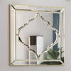 80CM Large Silver Wall Mirror Antique Baroque Style Vanity Mirror Bevelled Glass