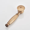 Antique Brass Shower Faucet Set Bathroom Mixer Tap Handheld Sprayer Rain Head UK