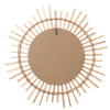 Large Rattan Home Decorative Round Glass Makeup Wall Mirror 54cm Entryway Mirror