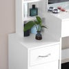 Dressing Table With Drawers Mirror Stool Set Makeup Desk Vanity Table Bedroom