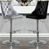 Crushed Velvet Bar Stools High Lift Swivel Stool Hub Club Cafe Breakfast Chairs