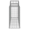 Arched Gabion Baskets 5 pcs 200x50x80/100 Galvanised G6Y2