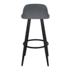 1/2/4/6x Velvet Padded Bar Stool Kitchen Pub Breakfast High Chair with Backrest