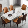 Stunning Gloss Finish Marble Dining Table Living Room Breakfast Table Party Xmas