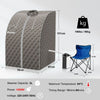 Portable Steam Sauna Spa Household Sauna Tent 3L Stainless Steel Steamer w/Timer