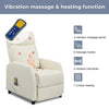 Reclining Chair Massage Heat Recliner Sofa Living Room Armchair PU Lounge Chair