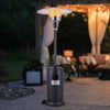 13KW Gas Powered Patio Heater with Wheels Outdoor Garden Warmer Burner Standing