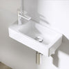 Small White Bathroom Wall Hung Cloakroom Ceramic Compact Wash Basin Sink 370mm