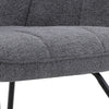 Modern Grey Linen Fabric Armchair Rocking Single Sofa Chair Relaxing Padded Seat