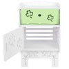 Bedside Table Nightstand Storage Cabinet Drawer Living Room Bedroom Furniture