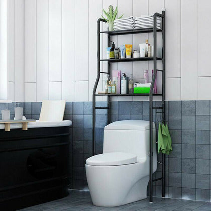 3 Tier Over Toilet Storage Rack Bathroom Laundry Washing Machine Shelf Organizer
