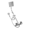 Bathroom Thermostatic Exposed Shower Mixer Twin head Large Square Bar Set Chrome