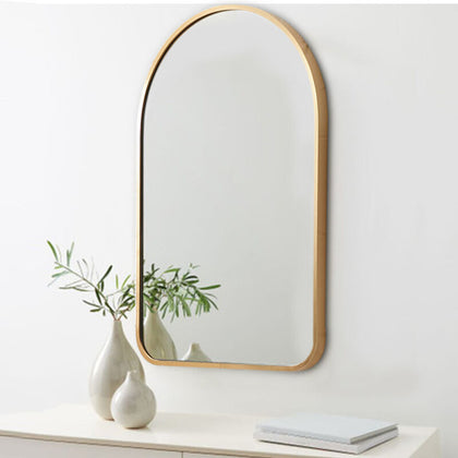Industrial Arch Shape Metal Frame Wall Mounted Accent Mirror Hallway Bathroom UK
