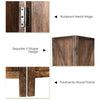 4 Panel Room Divider Wooden Screen Wall Folding Room Partition Separator Privacy
