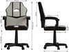 OFFICE CHAIR ADJUSTABLE ERGONOMIC RACING GAMING SWIVEL PU LEATHER DESK COMPUTER