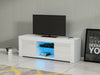Large Modern TV Unit Cabinet Stand Wood High Gloss Doors w/LED Lights Drawers