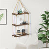 Rustic Hanging Wall Shelves Swing Rope Floating Shelf for Living Room Kitchen De