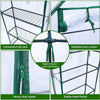 2 Tier 4 Shelves Walk-in Greenhouse PE Cover Garden Flower Vegetable Plant Shed