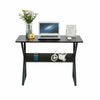 Home Office Computer Desk Study PC Writing Table Workstation 2 Shelf Furniture