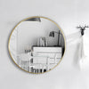 Bathroom Bedroom Round Mirror Metal Frame Wall Mount Vanity Mirror 40/50/60/80cm