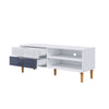 TV Cabinet Vintage TV Stand Console Table TV Unit Centre Table with Storage Cube