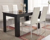 Wooden Dining Table and Chairs 4 / 6 Set Pu Leather Seat Kitchen Room Furniture