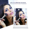 Tabletop Hollywood Vanity Makeup Mirror with 12 Illuminated LED Bulbs Lights