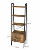 Industrial Ladder Shelf Vintage Retro Furniture Rustic Metal Bookcase Cabinet