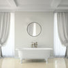 Large Round Wall Mounted Mirror Bathroom Bedroom Makeup Mirror Black Metal Frame