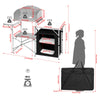 Outdoor Alu Camping Table Folding Storage Station Kitchen Cook Table with Bag