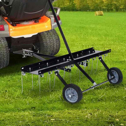 Scarifier for Ride-on Mower Moss Remover Lawn Dethatcher Rake Garden