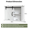 3-Tier Modern Wall-mounted Storage Cabinet Multi-function Bathroom Organizer