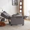 Luxury Velvet Recliner Chair Sofa Lounge Chair Armchair Home Cinema Living Grey